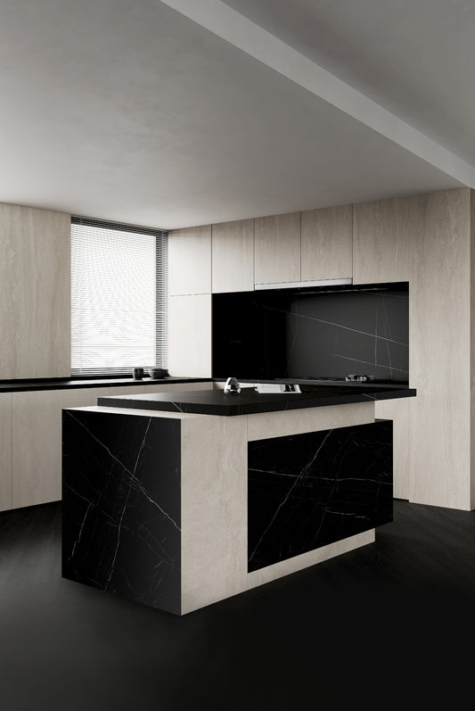 12mm Marbles Lux - Nero Marquina